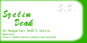 szelim deak business card